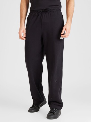 ADIDAS SPORTSWEAR Regular Workout Pants in Black: front