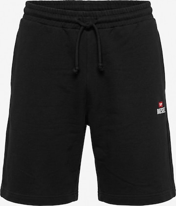 DIESEL - regular Pantalón deportivo 'P-CROW SWEAT SHORTS' en negro: frente