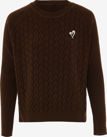 Pull-over IMMY en marron : devant