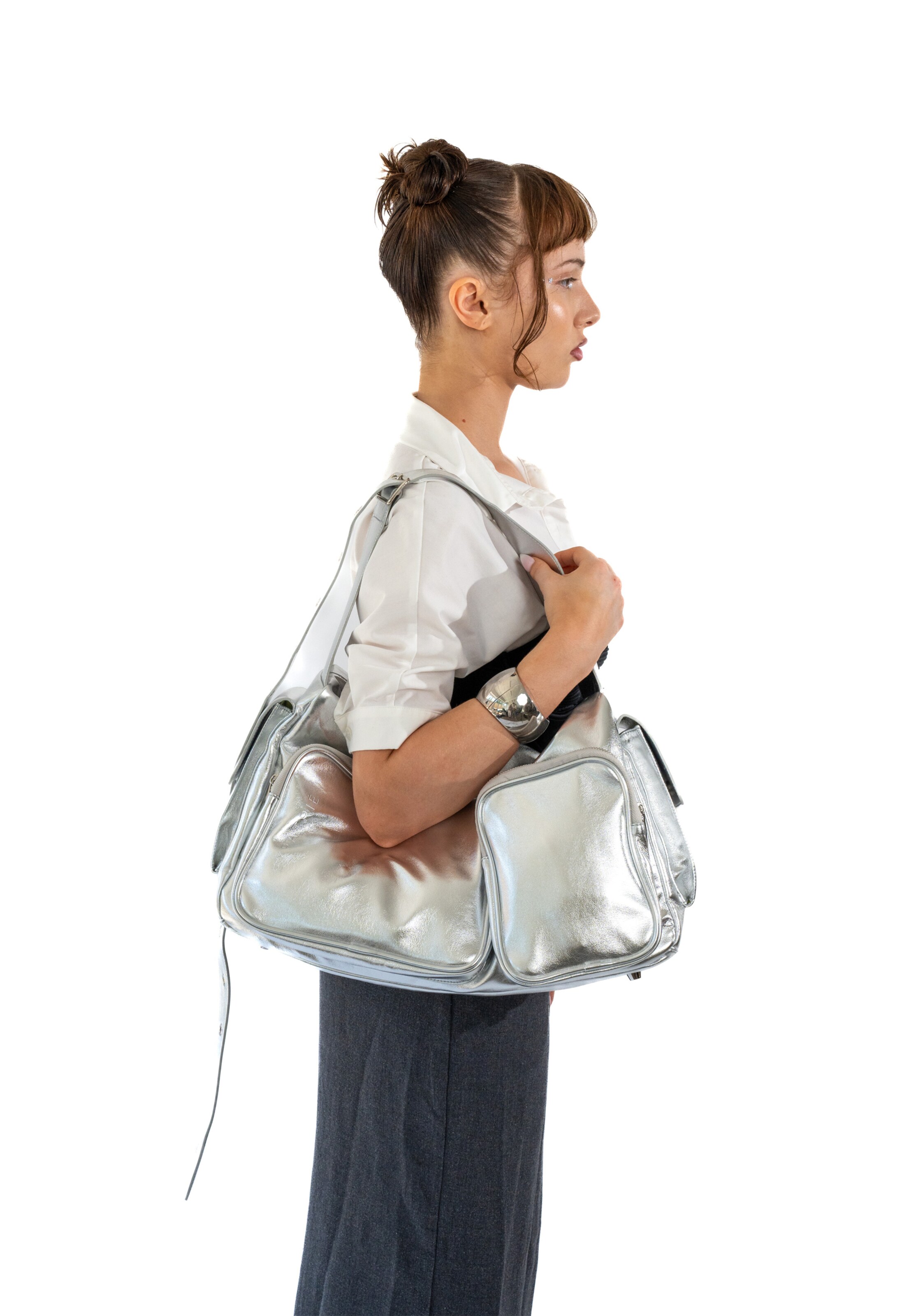 ExpatriéVikend torba 'Nova' - srebro boja: prednji dio