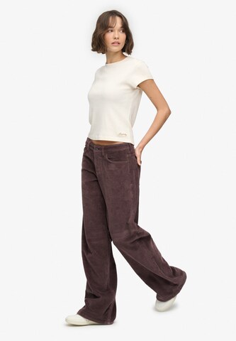 Superdry & Co Baggy Hose in Braun