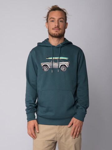 Watapparel Sweatshirt ' Surf Pickup ' in Blau: Vorderseite