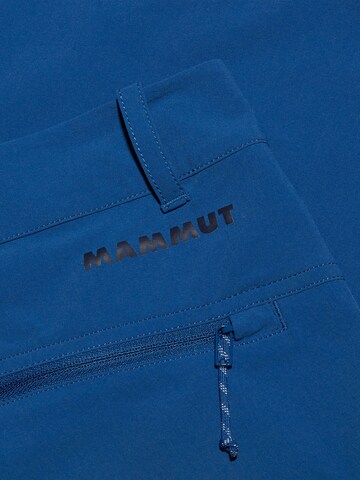 MAMMUT Regular Outdoor Pants 'HIKING V' in Blue