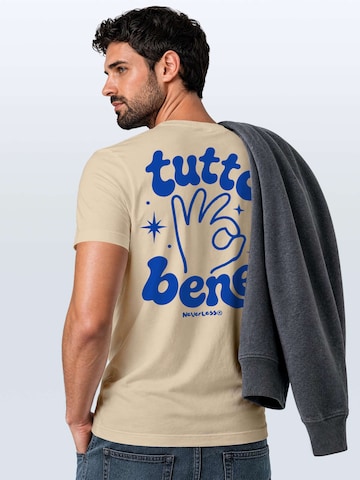 Neverless Shirt 'Tutto Bene' in Beige