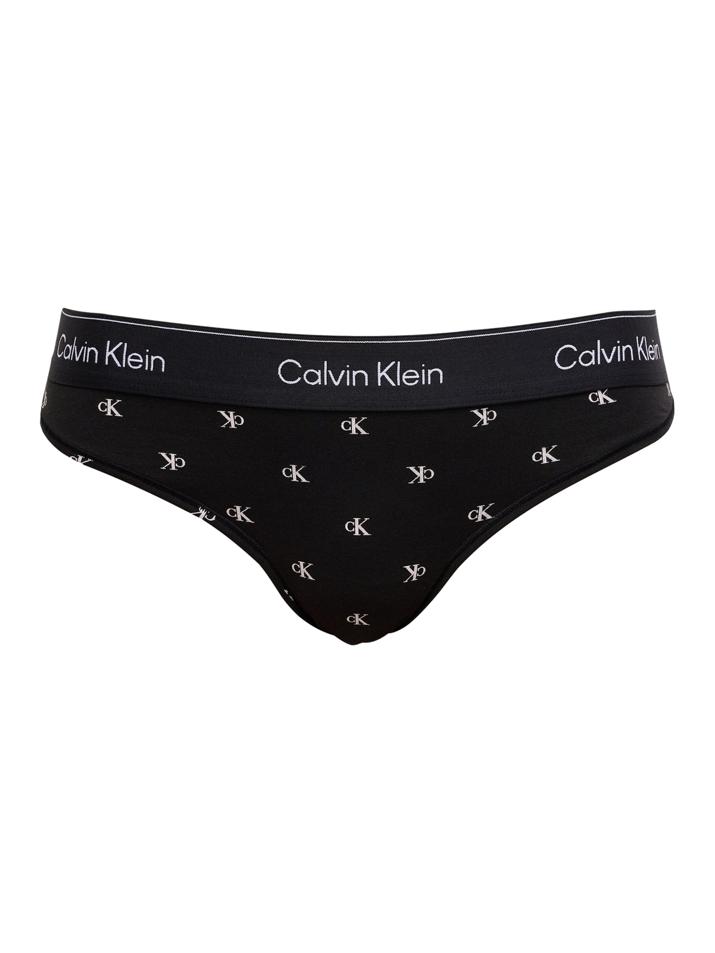 Calvin Klein Underwear String in Zwart: voorkant