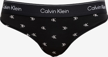 Calvin Klein Underwear String in Zwart: voorkant