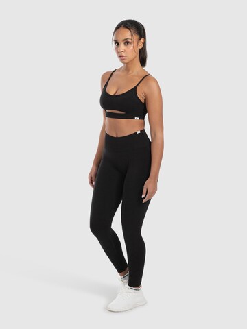 Coupe slim Leggings Smilodox en noir