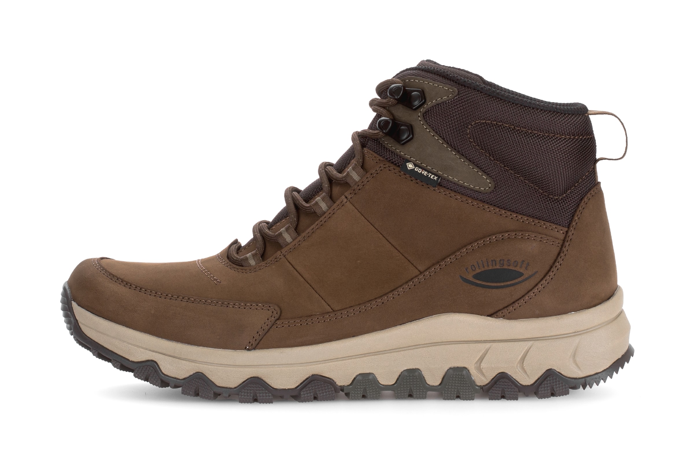 Gabor Rollingsoft Lace-Up Shoes in Brown