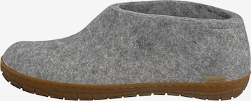 Glerups Hausschuh 'Honey' in Grau: Vorderseite