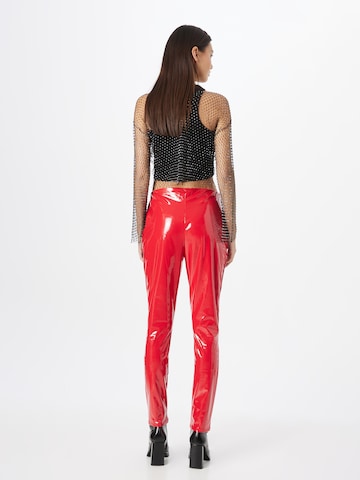 NLY by Nelly Slimfit Broek in Rood