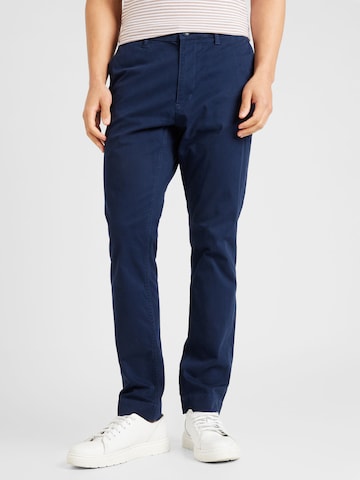 ESPRIT Slimfit Chino in Blauw: voorkant