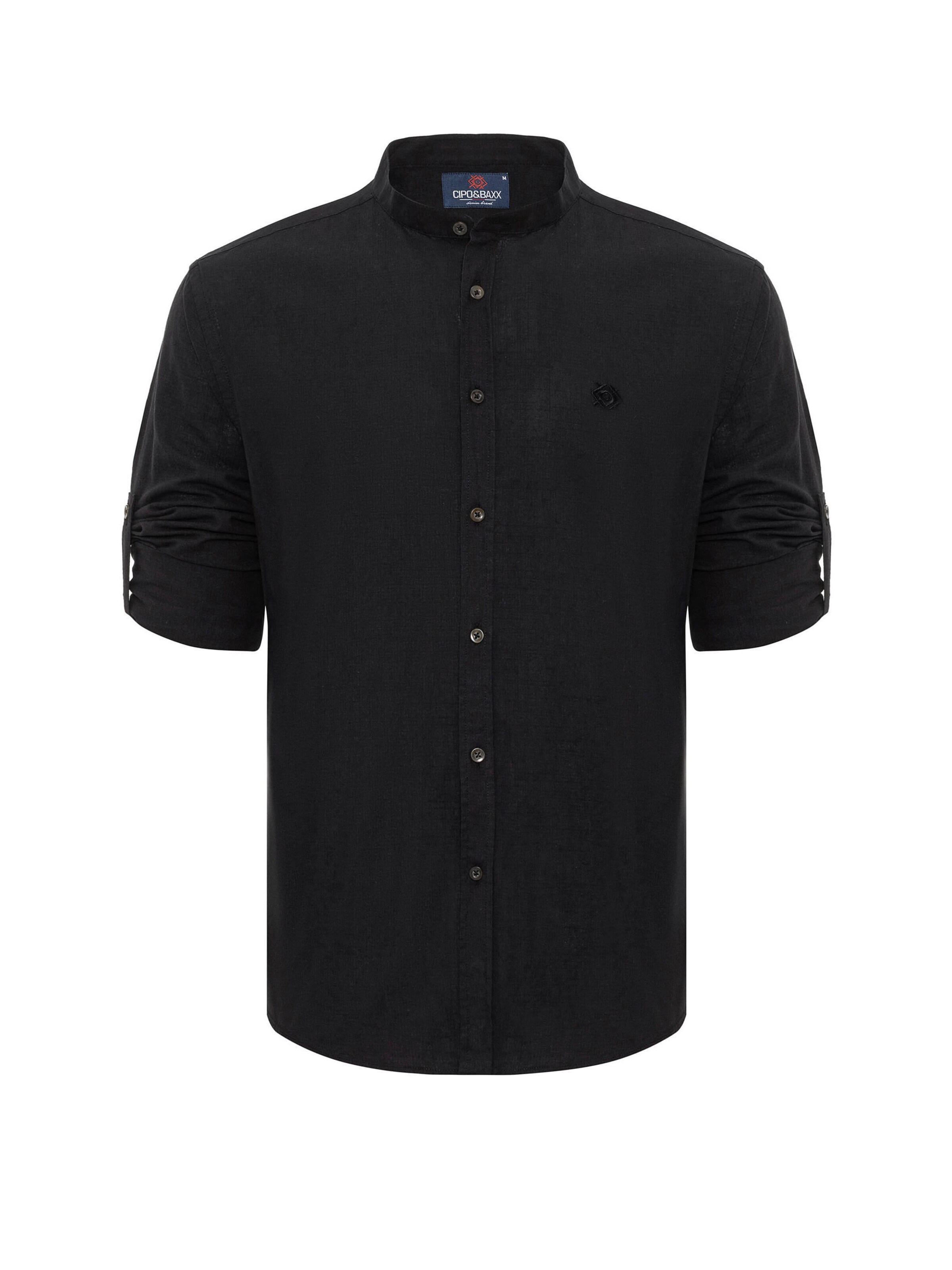 Coupe slim Chemise CIPO & BAXX en noir