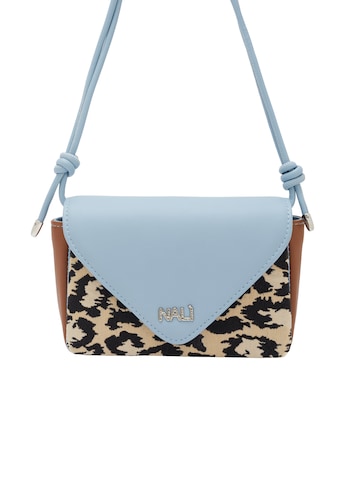NALì Clutch 'BLOOM' in Blauw: voorkant