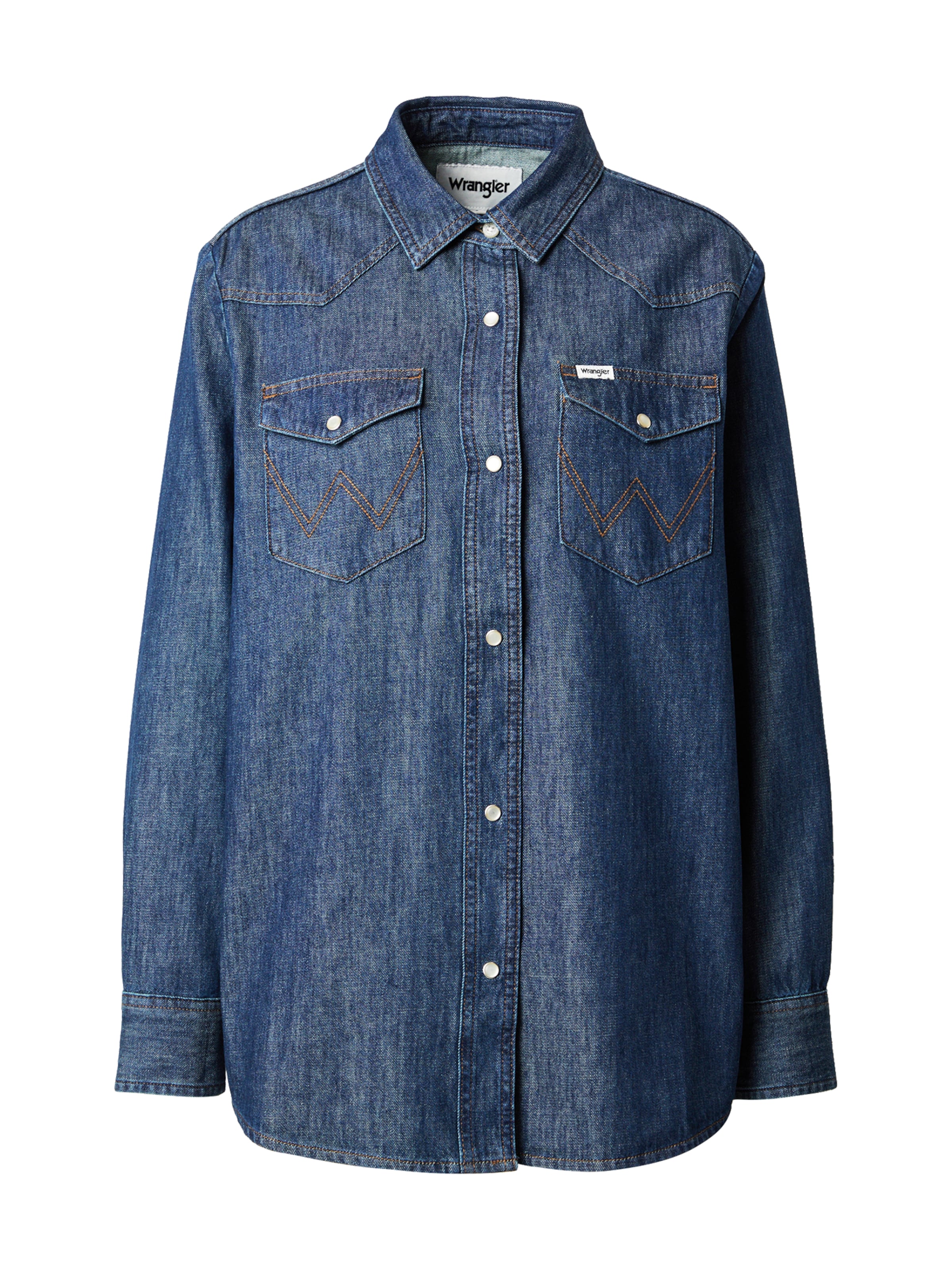 Chemisier 'HERITAGE' WRANGLER en bleu : devant