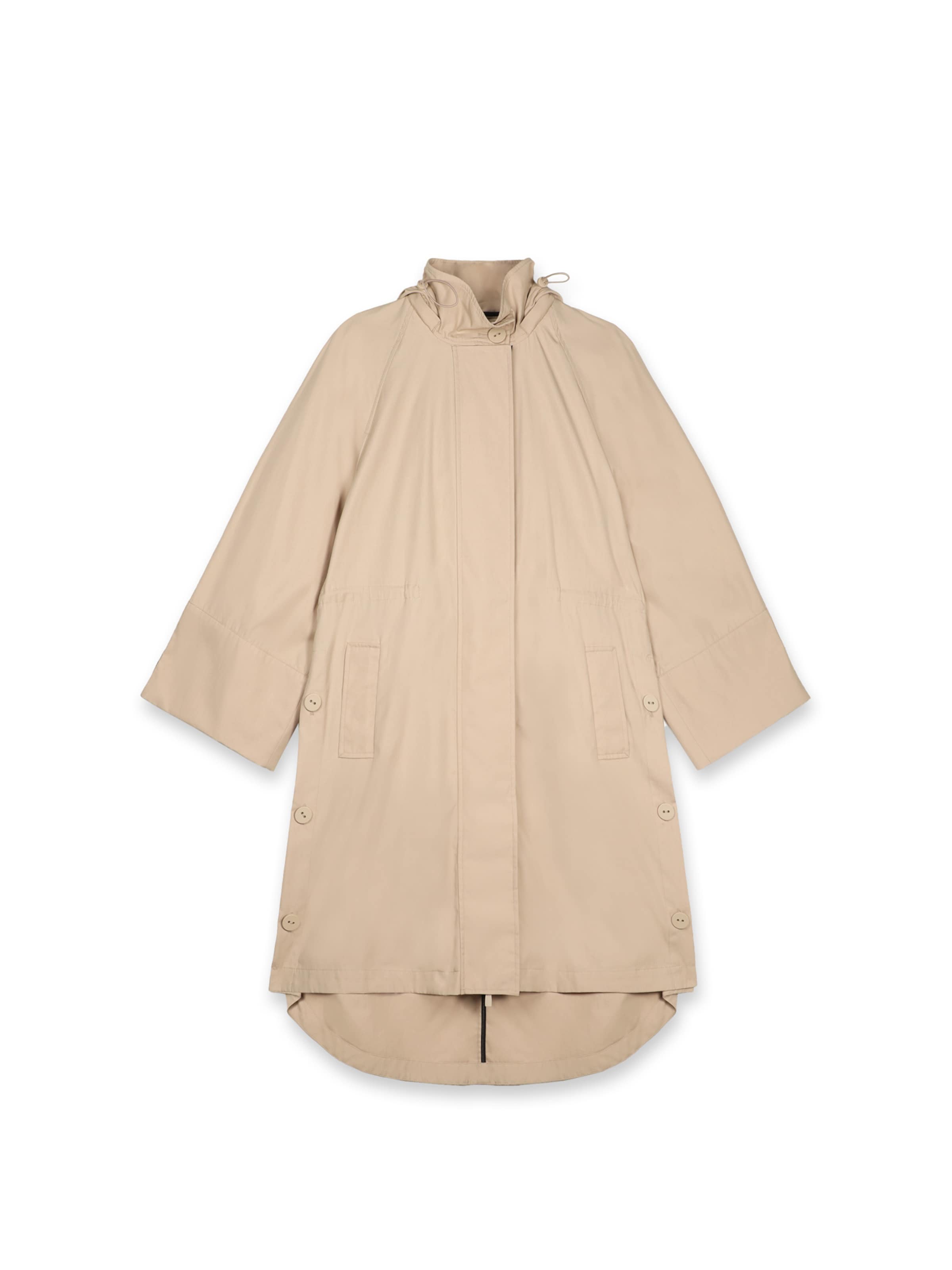 Lola Casademunt - Parca de entretiempo en beige: frente
