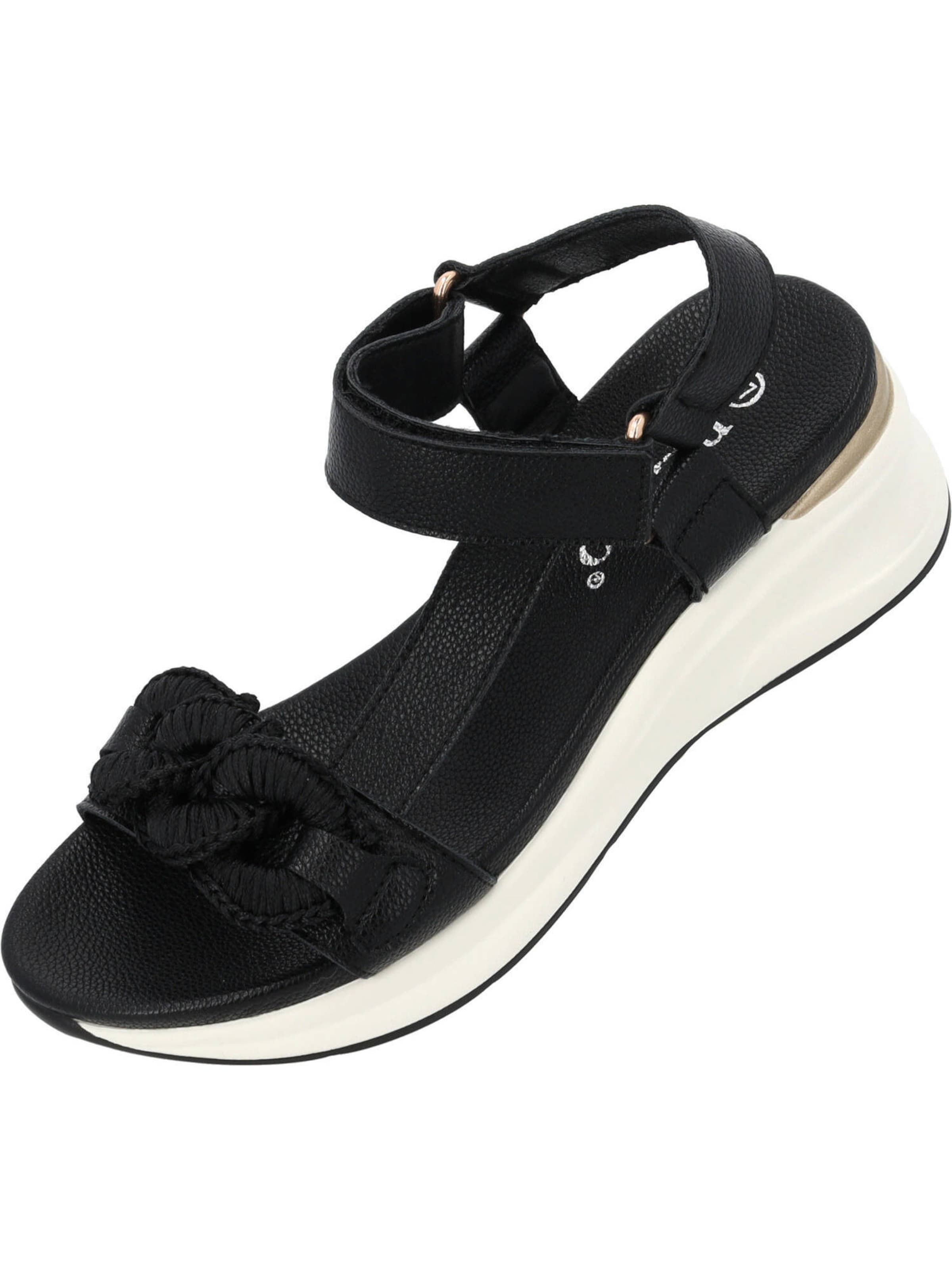 Sandales 'Gyapon' Palado en noir : devant