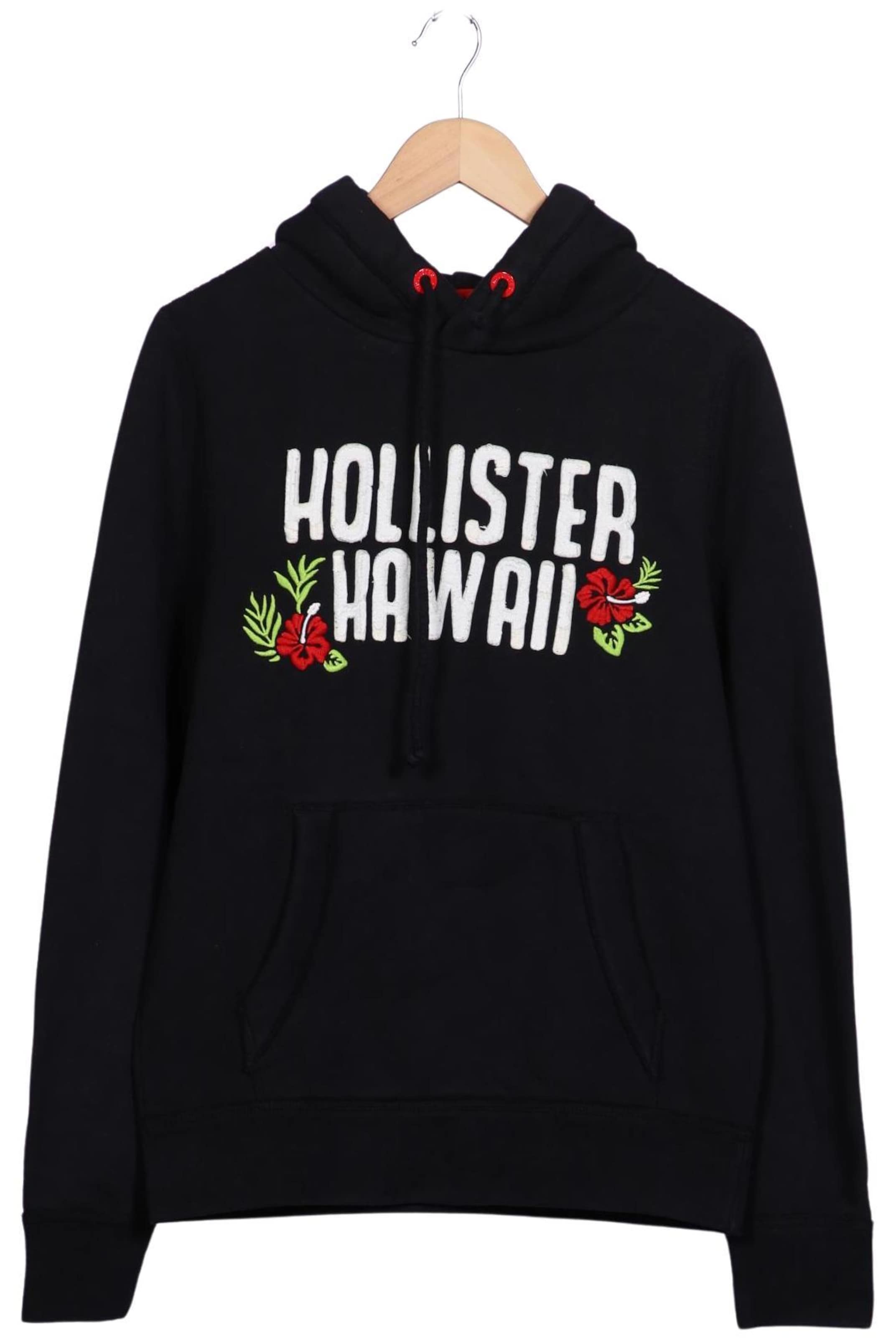 HOLLISTER Sweatshirt & Zip-Up Hoodie in L in Black: front