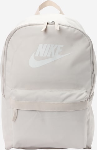 Zaino 'Heritage' di Nike Sportswear in bianco: frontale