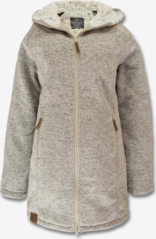 Gipfelglück Fleece Jacket 'Alix' in Beige: front