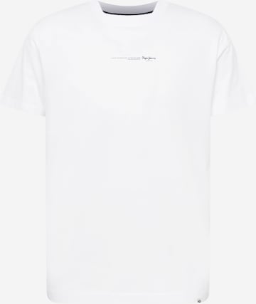 Pepe Jeans T-shirt 'Andreas' i vit: framsida