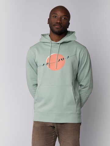 Watapparel Sweatshirt 'Countryside 01' in Grün: Vorderseite