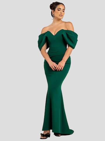 GODDIVA Dress in Green: front
