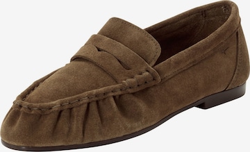 Mocassin Tamaris en vert : devant