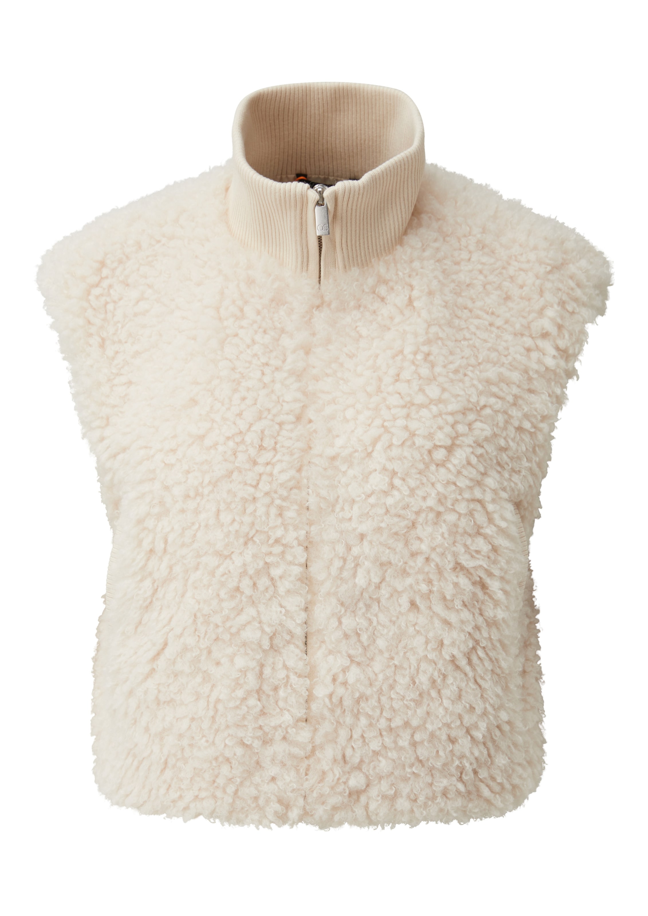 Gilet QS en beige : devant