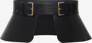 Haute Cuir Gürtel 'Peplum Corset Belt' in Schwarz: Vorderseite