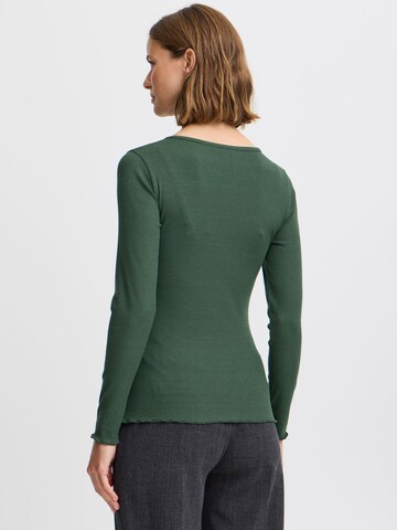 b.young - Camisa 'Papilone' em verde