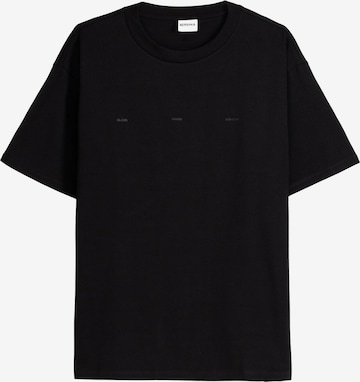 T-Shirt Bershka en noir : devant