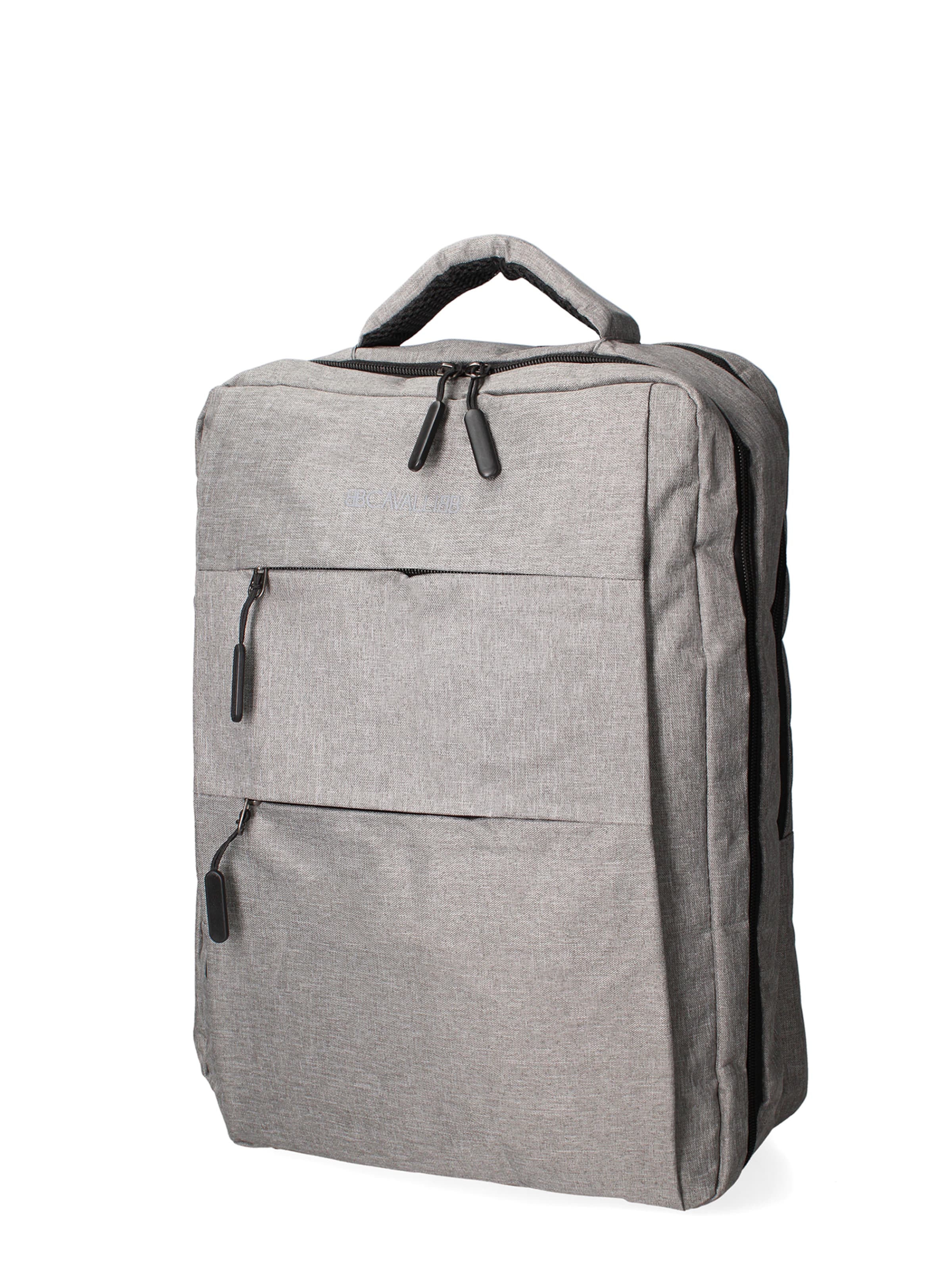 Zaino 'Zaino Unisex Nylon 100% con Zip e Tasche Multifunzionali - 30x43x13 cm' di B. Cavalli in grigio