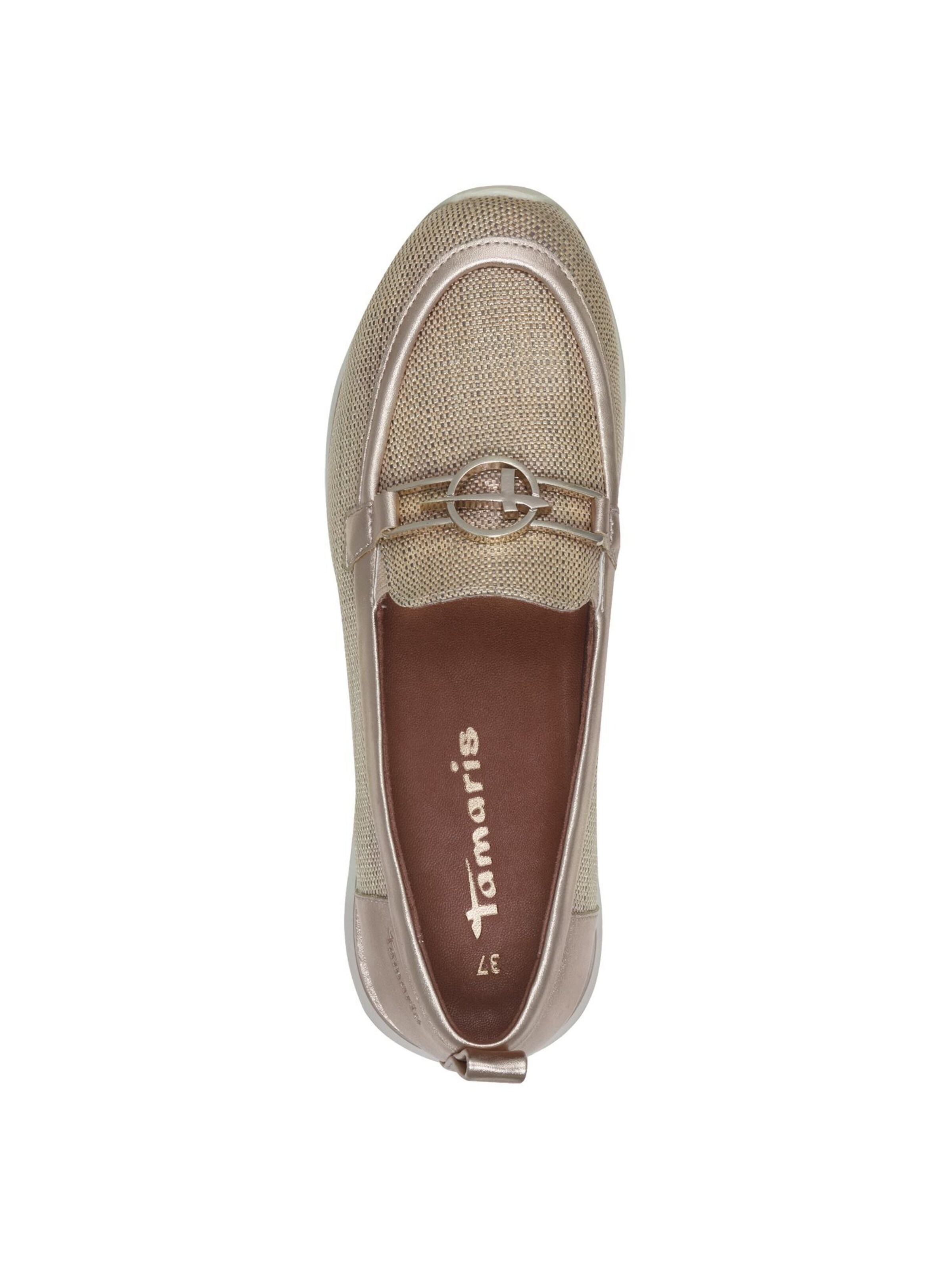 Baskets basses Tamaris en or