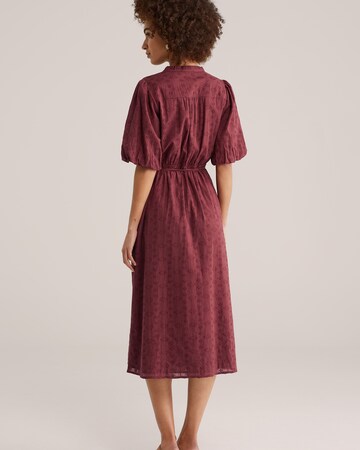 WE Fashion Платье-рубашка в Красный