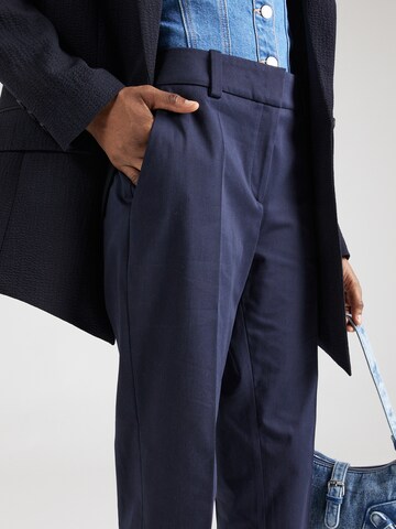 HUGO Regular Pleated Pants 'Hedima' in Blue
