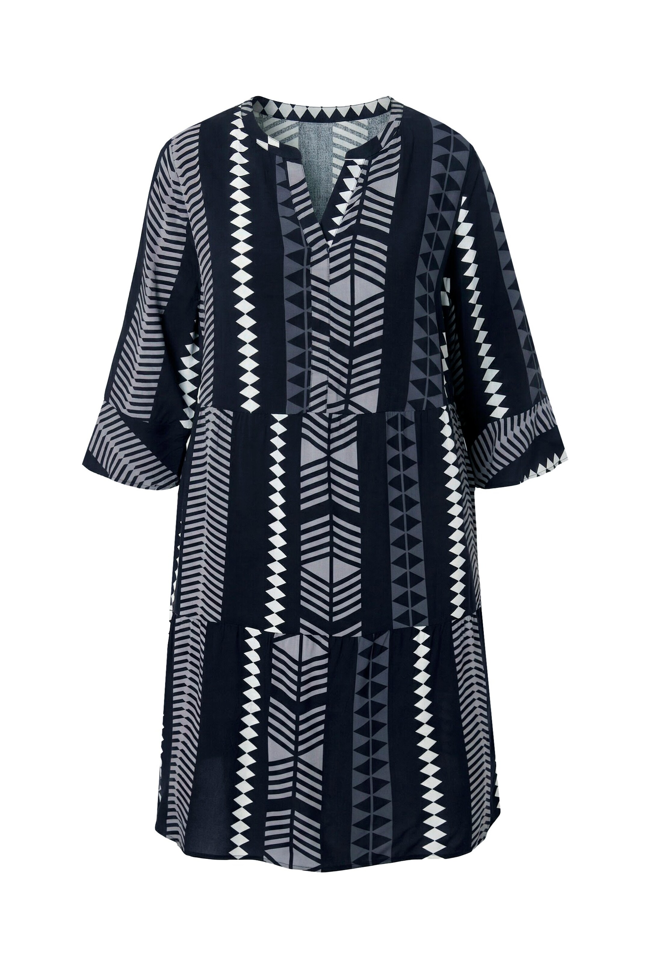 Ulla Popken Kleid in Schwarz: Vorderseite
