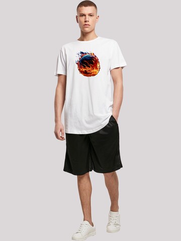 T-Shirt 'BASKETBALL COLLECTION' F4NT4STIC en blanc
