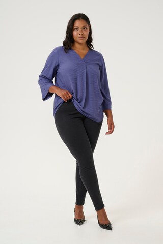 KAFFE CURVE Blouse 'Else' in Blue