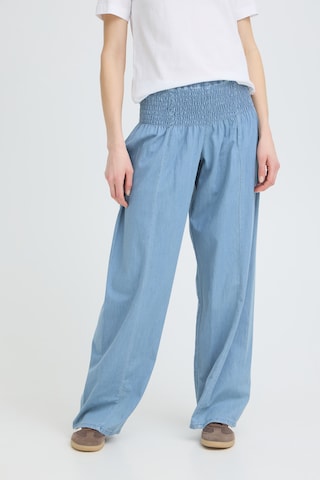 Pulz Loosefit Broek 'PZJILL' in Blauw: voorkant