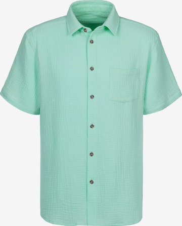 BEACH TIME Hemd in Grün: Vorderseite