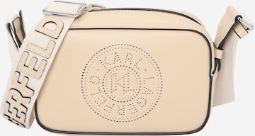 Sac à bandoulière Karl Lagerfeld en beige : devant