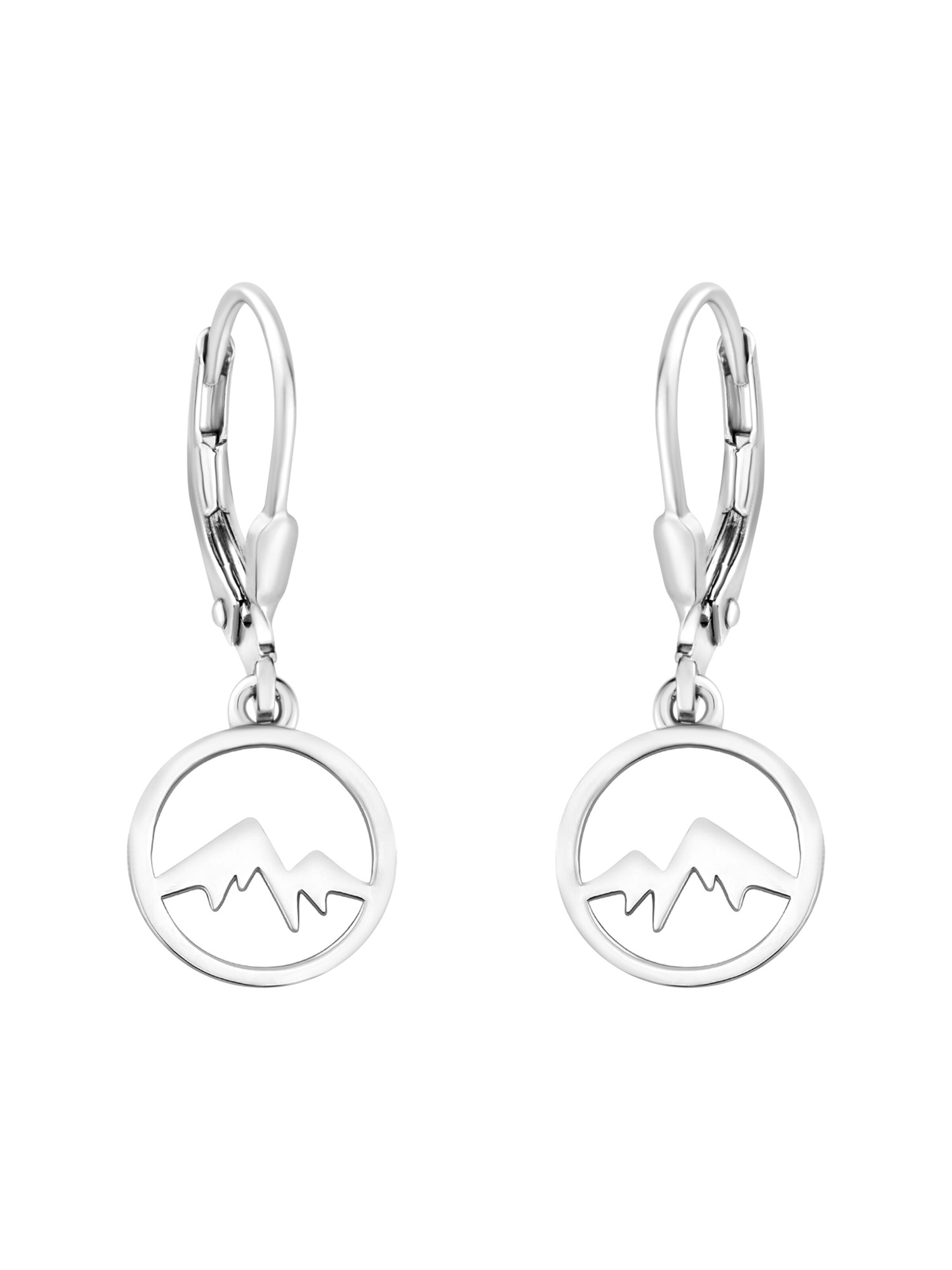 Sofia Milani Earrings 'Mountain' in Silver: front