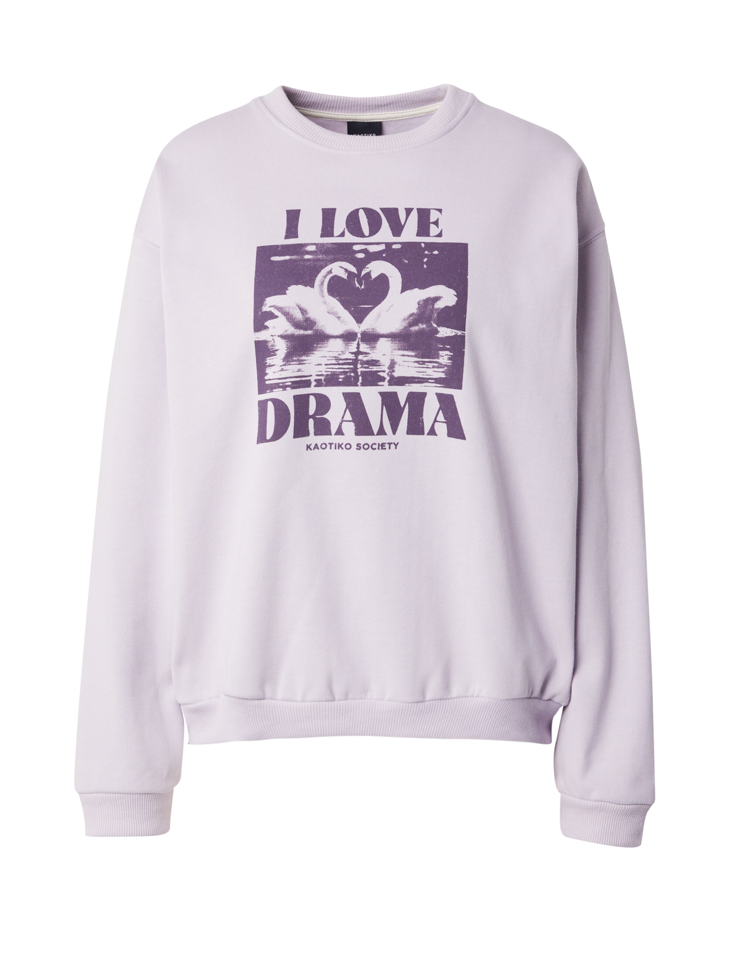 Kaotiko Μπλούζα φούτερ 'SWANS' σε λιλά: μπροστά