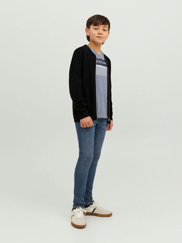 Jack & Jones Junior Pletená bunda – černá