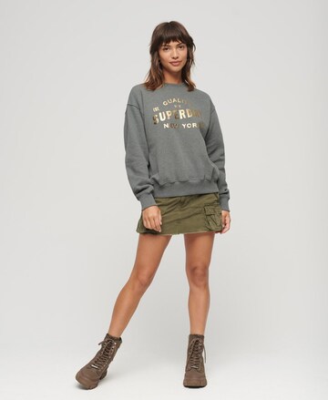 Superdry Sweatshirt 'Luxe' in Grijs