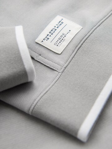 Ombre Sweatvest 'OM-SSZP-0191' in Grijs