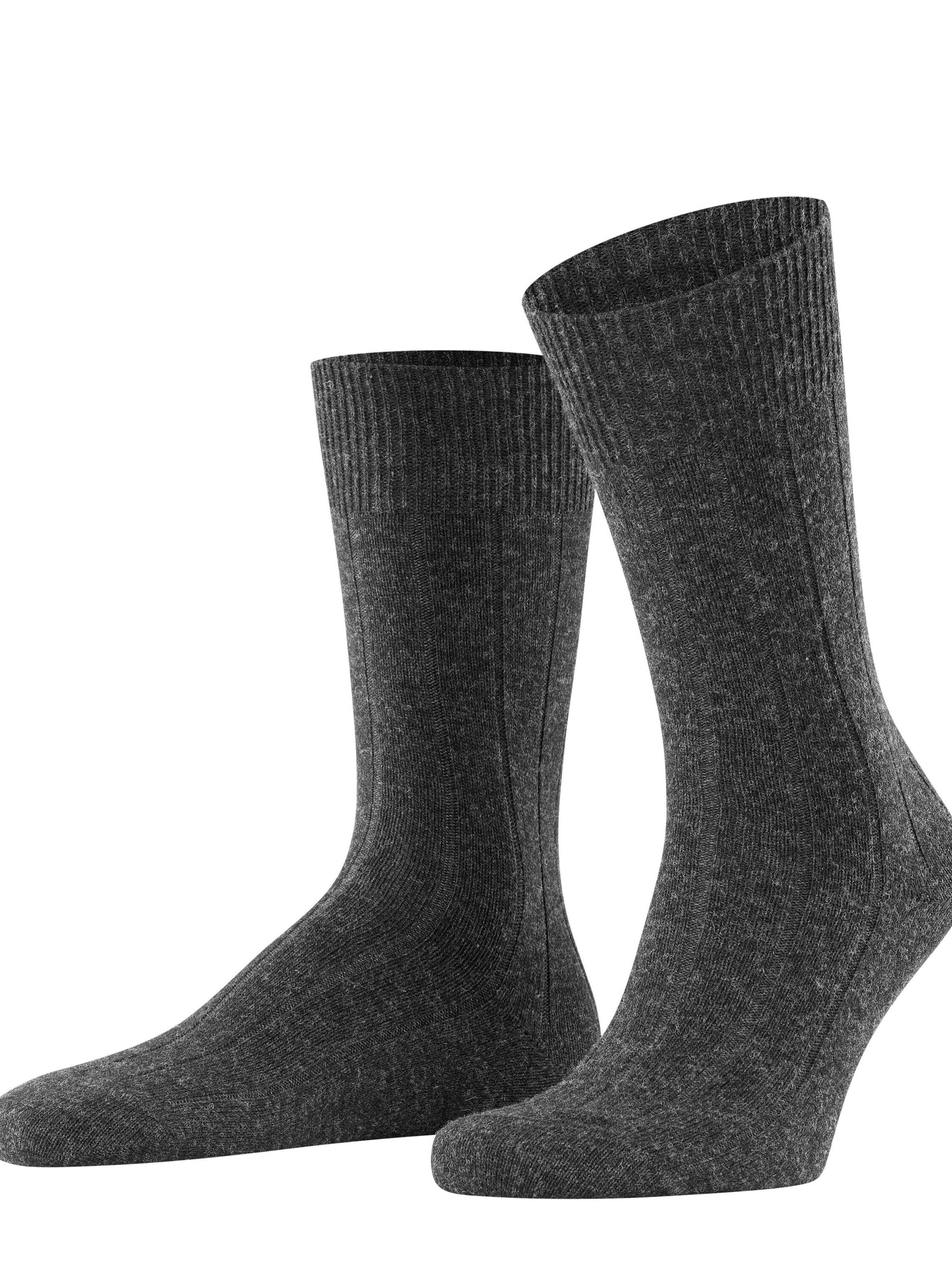 FALKE Socken 'Lhasa Rib'‌‌‌‌‌ in Grau: Vorderseite