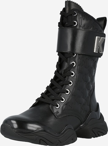 Karl Lagerfeld Boot 'GEMINI' i svart: framsida