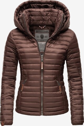 MARIKOO Between-Season Jacket 'Löwenbaby' in Brown: front