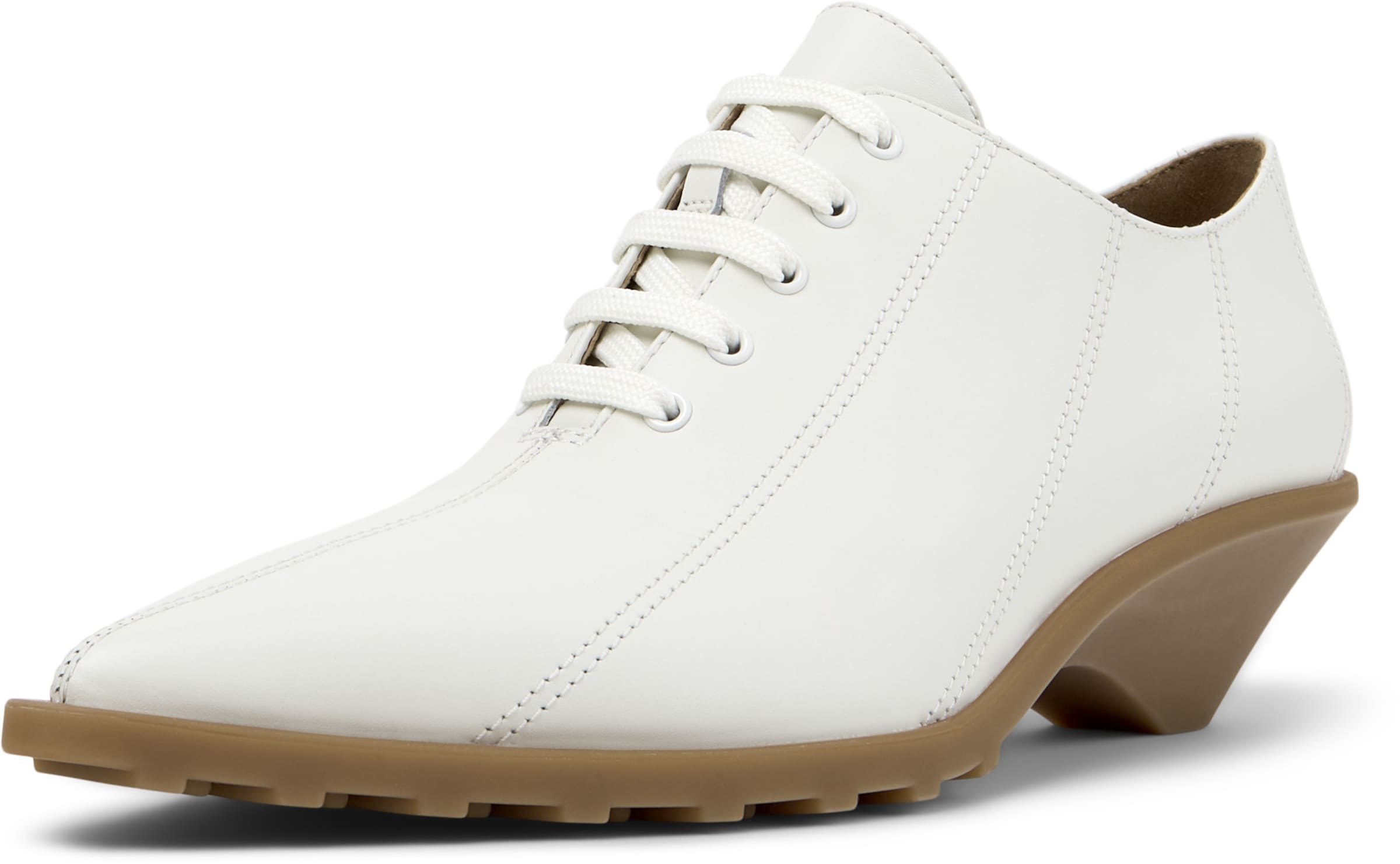 Scarpa stringata 'Anita' di CAMPER in bianco: frontale